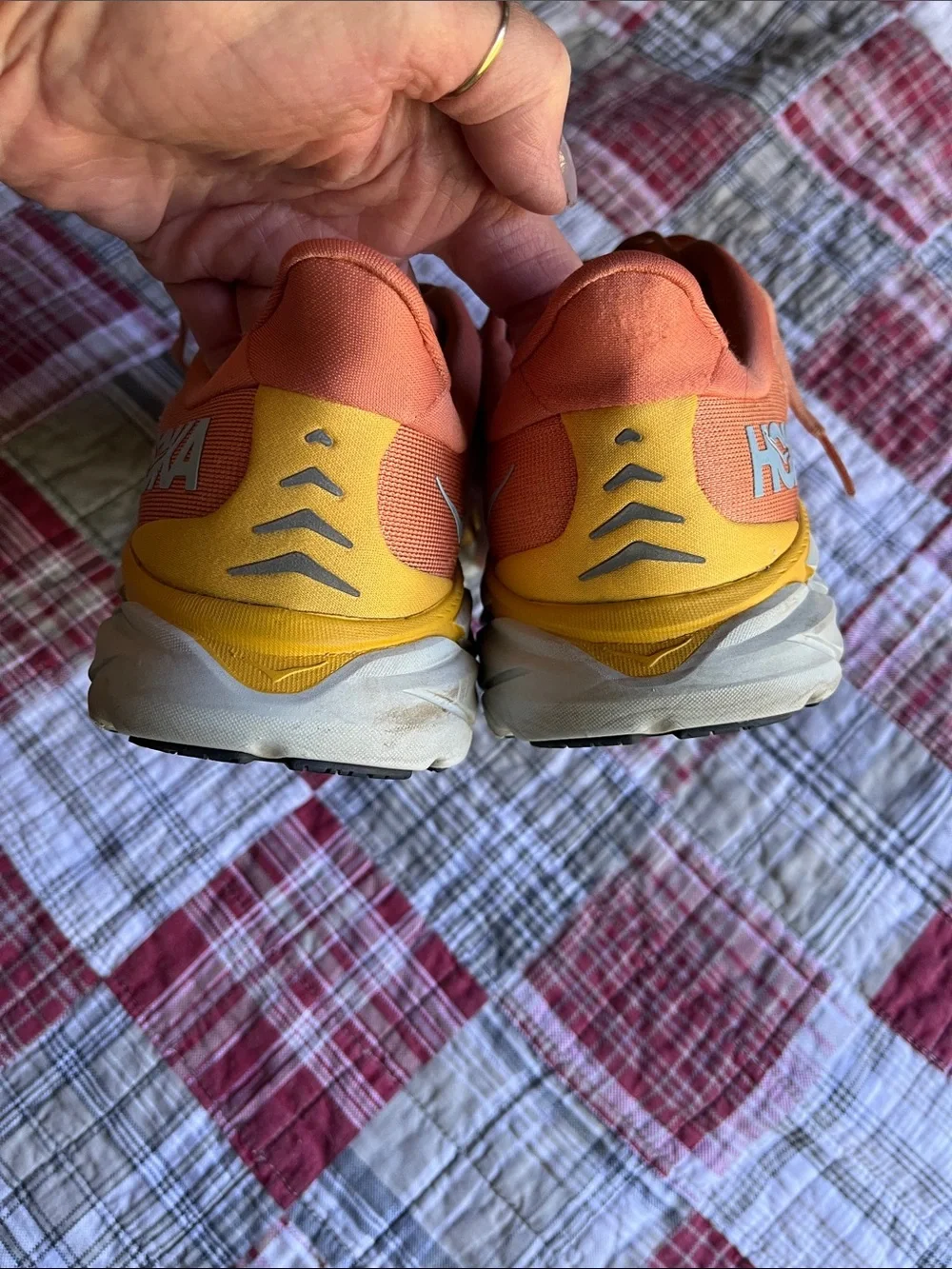 Hoka Orange and Yellow Women's Running Shoes